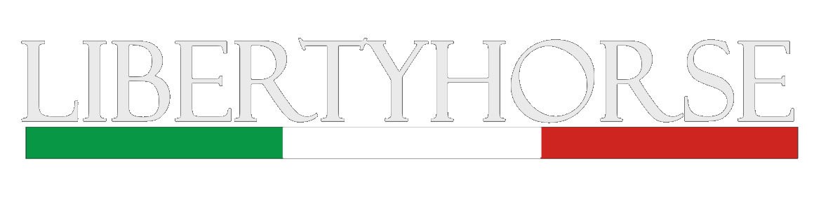 logo liberty horse srls centro ippico italia addestramento cavalli pony abbigliamento equestre maneggio allevamento gare salto ostacoli scuderie selle commercializzazione